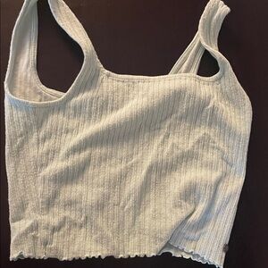 Roxy Ribbed Tank Top - Light Gray